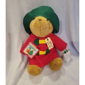 Vintage Holiday Paddington Bear with Ornament Sears Kids Gift 16" Plush